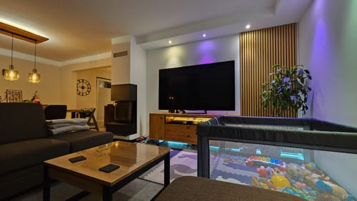 Customer photo review of Akustikpaneele Rustikale Eiche - 240 cm x 60 cm