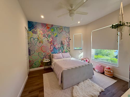 Customer photo review of "Heart Flutter" Wallpaper | Oversized Wall Mural Design By Vivian Ferne