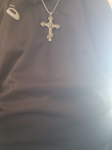 Customer photo review of FREE Today: Classic Retro Style Eastern Orthodox Cross Pendant Protection Crucifix Necklace