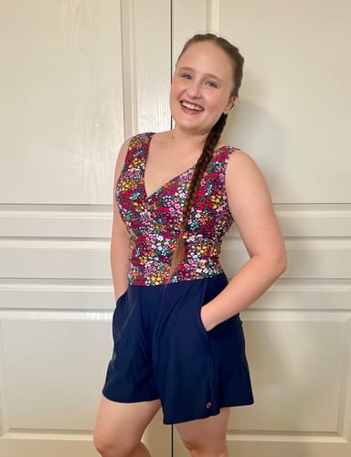 Customer photo review of basil wrap top