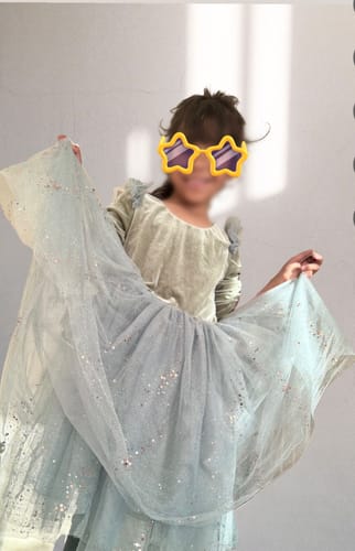 Customer photo review of Velour Ballerina Dress - Sage (FINAL SALE)