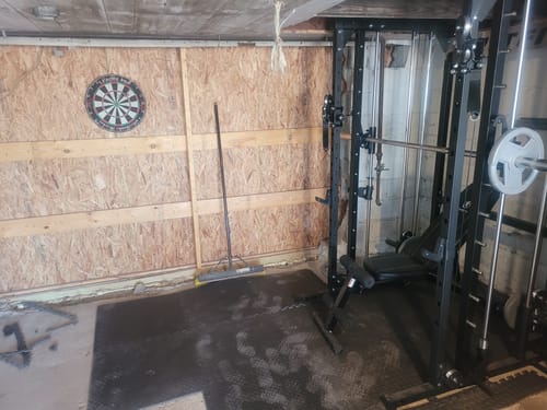 Customer photo review of RitFit M1 Multi-Functional Smith Machine 2.0 with Cable Crossover System and Squat Rack for Home Gym