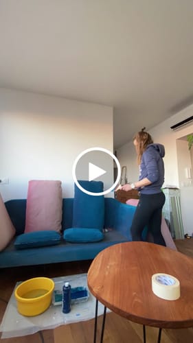 Customer video review of Fabric Paint -- Blue