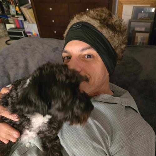 Customer photo review of CozyBand Wireless Headphones