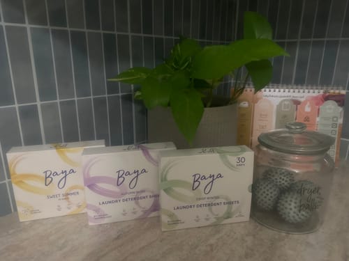 Customer photo review of Laundry Detergent Sheets - Crisp Winter