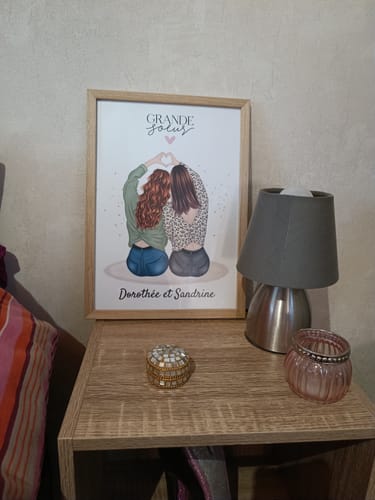 Customer photo review of Affiche Personnalisée - Meilleures Amies