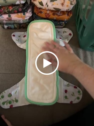 Customer video review of 6-Layer Bamboo Hemp Cotton Insert
