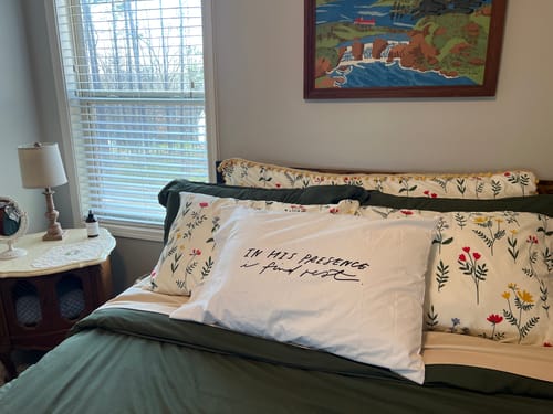 Customer photo review of I Find Rest Pillow Case