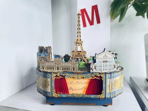 Customer photo review of Romantic Paris DIY Rotating Music Box Kit