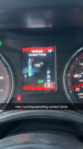 Customer photo review of Pentastar 3.6 180 degree Thermostat
