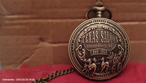 Customer photo review of Montre à Gousset Texas Saloon