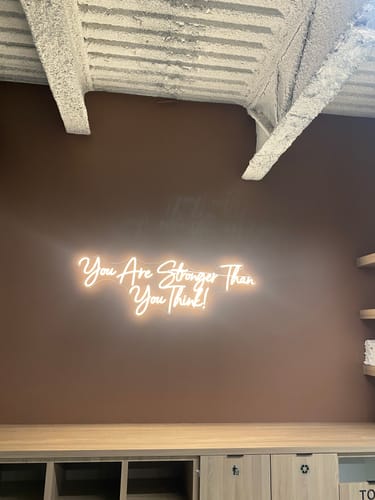 Customer photo review of Custom Neon Sign, Custom Neon Sign Wedding, Custom Name Neon Sign