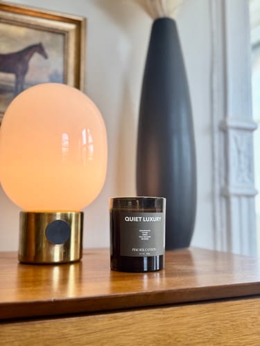 Customer photo review of QUIET LUXURY Candle