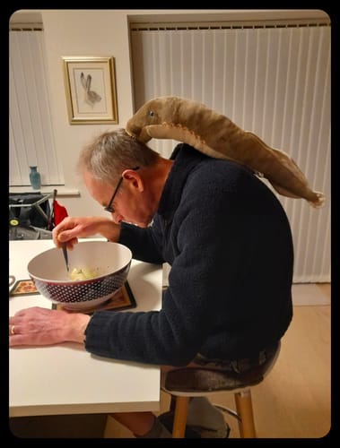 Customer photo review of Sea Lamprey Soft Stuffed Plush Toy