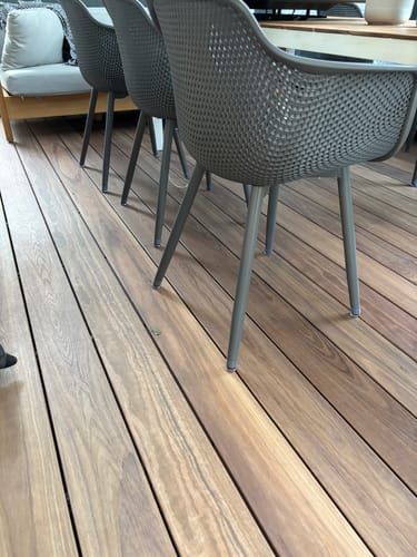 Customer photo review of Round Felt Silicone Chair Leg Protectors | Extra-Durable Chair Floor Protectors