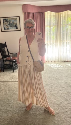 Sheryl R. review of Vest | Wheat | Linen Viscose image 1 out of 1