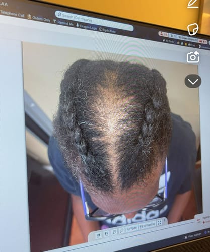 Customer photo review of NATURAL SHAMPOO & CONDITIONER - 8 fl oz