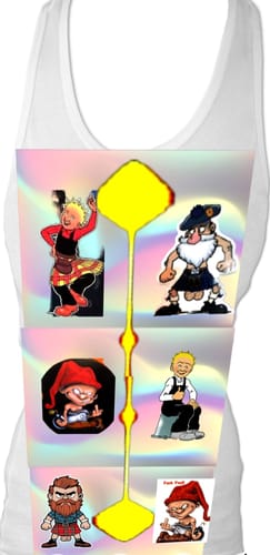 Customer photo review of Organic drop armhole vest top