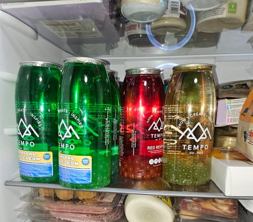 Customer photo review of Bubble Tea Cans Subscription Box - 8 Pack