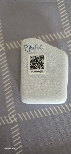 Customer photo review of QR Codes voor de Happy Stone App