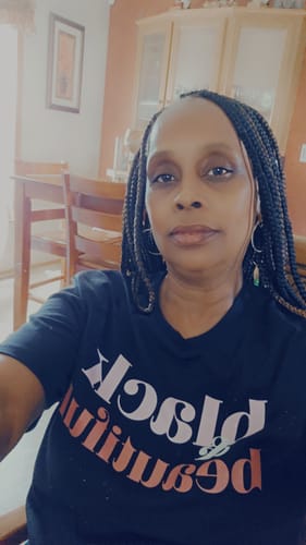 Customer photo review of Amour Ez X Pre Stretched Braids 48" 2pcs