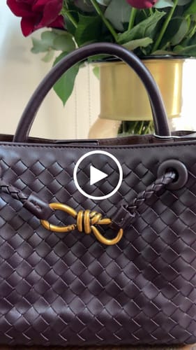Customer video review of Lucia Woven Bag