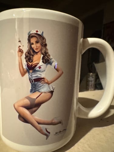 Customer photo review of Personalized White Glossy Mug