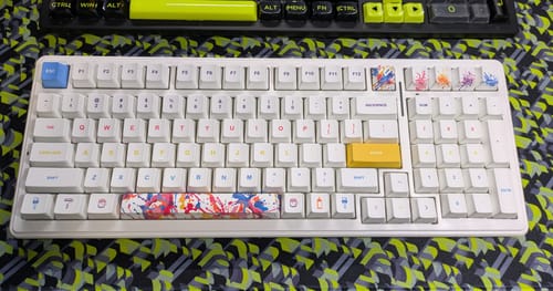 Customer photo review of ONEofZERO Custom Keycap Set - Dye Sublimation PBT