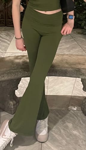Customer photo review of Bamboo Evia Flares (matcha)