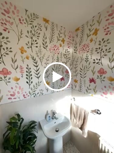 Customer video review of Rosanna - Watercolor Flower and Plants Wallpaper