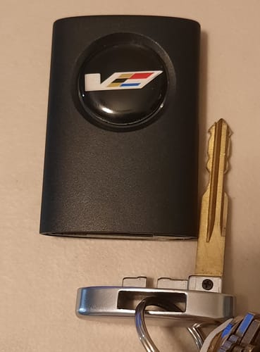 Customer photo review of CTS-V Key Fob inlay