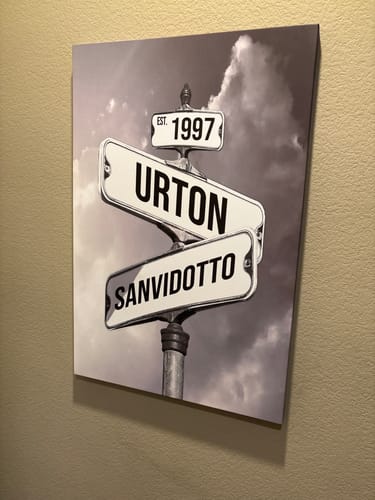 Customer photo review of COUPLES DATE OF LOVE by Cstm Canvas