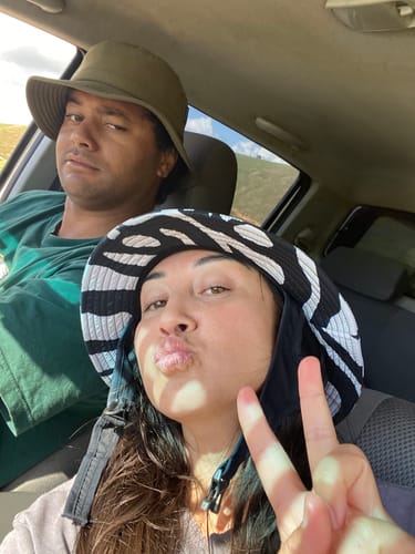 Customer photo review of The Nigel Surf Hat