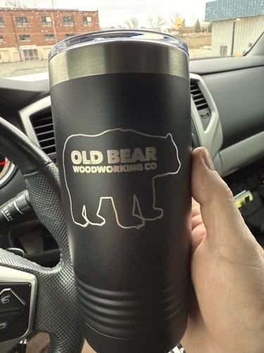 Customer photo review of (12) 20 oz. Custom Engraved Tumblers