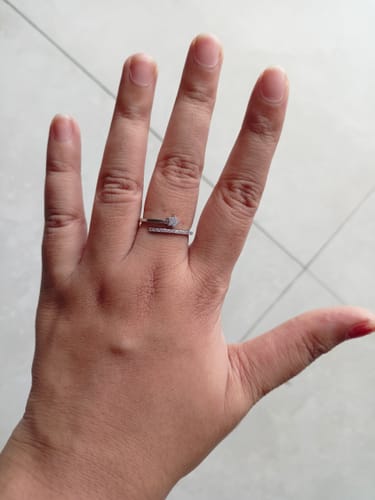 Customer photo review of Silver Shooting Star Ring