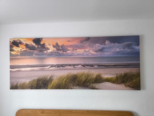 Customer photo review of Leinwandbild | Dünen am Nordseestrand | Panorama