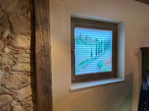 Customer photo review of Plissee mit Motiv nach Maß: Eigenes Foto hochladen oder aus Millionen Bildern wählen
