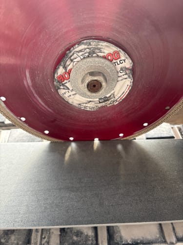 Customer photo review of BOSS HOG® Mesh Turbo Diamond Blade, Supreme Grade, Use Wet or Dry for Porcelain, Ceramic, Granite, Stone, Sizes 4-1/2" to 10"