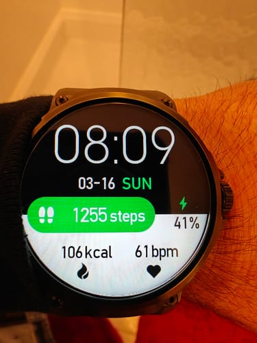 Customer photo review of ZE™ Pulse Smartwatch | Expansive Display, Real Time Health and BP Monitoring