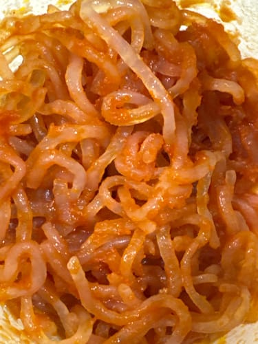 Customer photo review of SHIRATAKI SPAGHETTI ZERO CARBO 150G SENZA GLUTINE