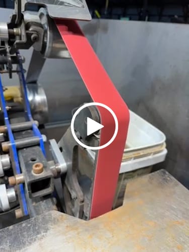 Customer video review of 2 X 72 Inch Flexible Ceramic Sanding Belts, 6 Pack