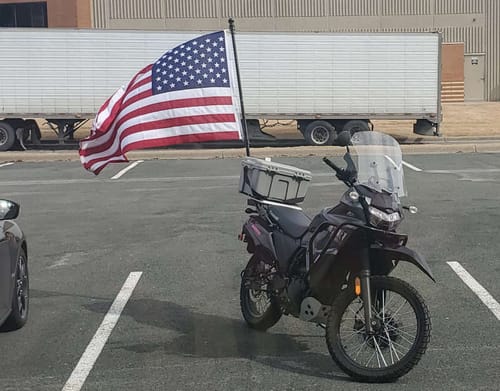 Customer photo review of Ultra Heavy Duty American Flag - 2-ply Polyester - Made In USA