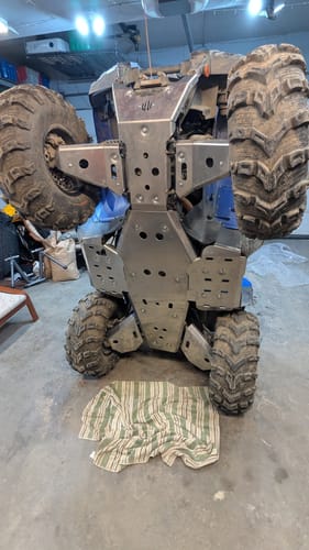 Customer photo review of Full Skid Plate Kit — Yamaha Grizzly 550/700 (2007+)