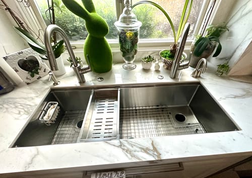 Customer photo review of Seamless Drain & Disposal Kit