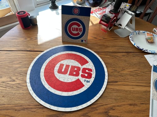 Customer photo review of Chicago Cubs™ - Wooden Puzzle