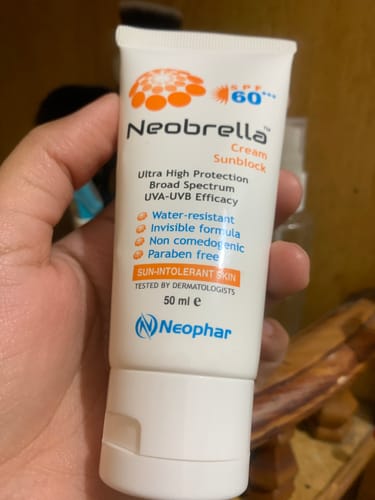 Customer photo review of Neobrella Sunblock Cream SPF60 PA+++