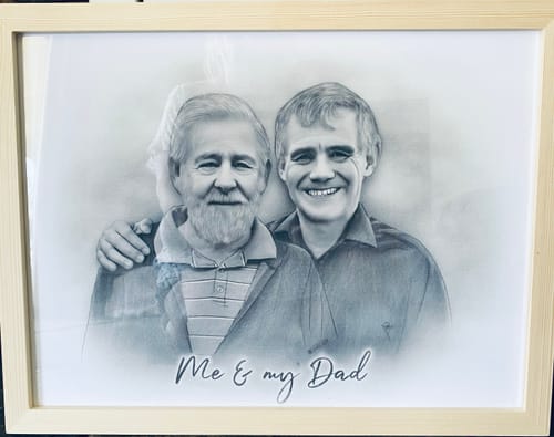 Customer photo review of Framed Print Size.