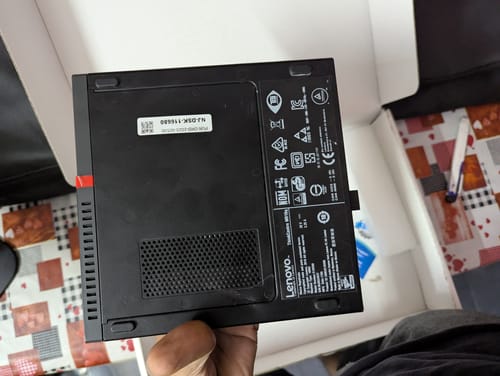Customer photo review of Lenovo ThinkCentre Desktop Computer Mini PC | i3-6th Gen | Win 11