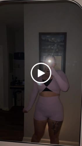Customer video review of Laguna L/S Crop Top - Pixie Gem