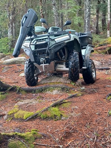 Customer photo review of Complete Aluminum Skid Plates for Kawasaki Brute Force 750i